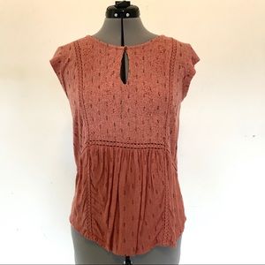 Lucky Brand size small pink boho tunic top